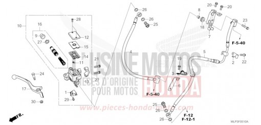 FRONT BRAKE MASTER CYLINDER CL500AS de 2025